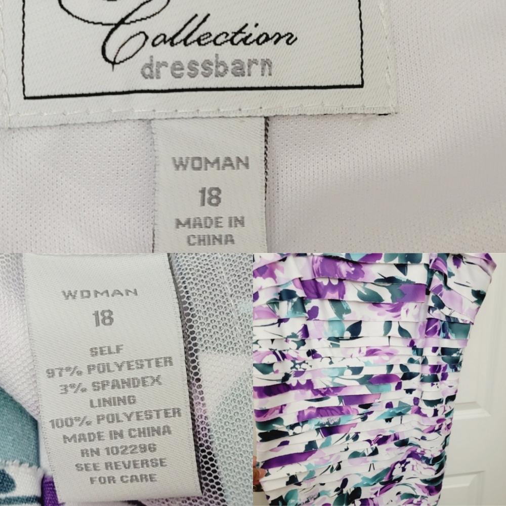 Collection Dressbarn Tiered knee-length floral dress - Picture 6 of 8